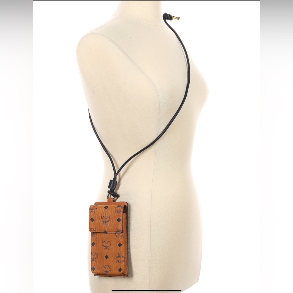 Stunning Pre-Loved High End Designer MCM Lanyard Phone Case - Picture 2 of 7